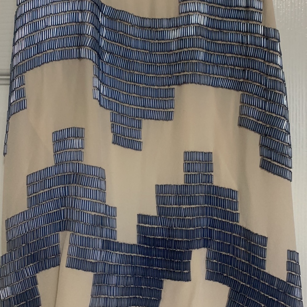 Madison Marcus Blue Beaded Racerback Tank - Picture 2 of 6